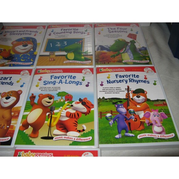 Baby Genius DVD Lot 7 DVD's San Diego Zoo - Underwater Adventures - Animals  NEW - Picture 3 of 4